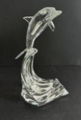 Swarovski Crystal Glass, Dolphin Maxi, boxed.