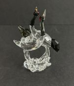 Swarovski Crystal Glass, 2013 - Red Crowned Cranes, boxed.