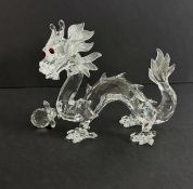 Swarovski Crystal Glass, 1997 Annual Edition - Fabulous Creatures - The Dragon, boxed.