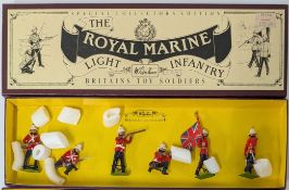 A boxed set of the Royal Marine Light Infantry model soldiers.