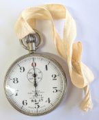 An early 20th century stop watch, Arabic enamel dial marked 'Venner Time Switches Ltd, no. 7472,