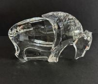 Swarovski Crystal Glass, Symbols - Buffalo, boxed.
