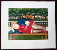 Beryl Cook O.B.E. (British, 1926-2008) limited edition print 'Bryant Park'