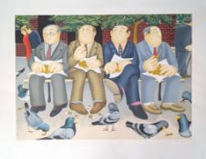 Beryl Cook O.B.E. (British, 1926-2008) limited edition print 'Lunch in the Garden'
