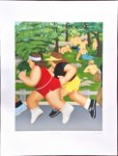 Beryl Cook O.B.E. (British, 1926-2008) limited edition print 'Women Running'