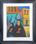 Peter Maddocks (British Cartoonist, 1928-2024), acrylic on board, 'Sparkbrook UK'