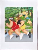 Beryl Cook O.B.E. (British, 1926-2008) limited edition print 'Women Running'