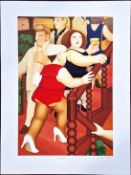 Beryl Cook O.B.E. (British, 1926-2008) limited edition print 'Staircase'