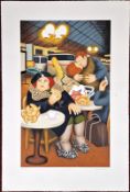 Beryl Cook O.B.E. (British, 1926-2008) limited edition print 'Gare du Nord'