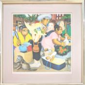 Beryl Cook O.B.E. (British, 1926-2008) limited edition print 'Street Market'