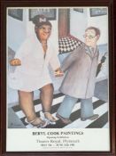 Beryl Cook O.B.E. (British, 1926-2008) exhibition poster, 'Beryl Cook Paintings Opening Exhibition