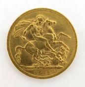 George V full sovereign, dated 1912.