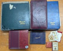 A collection of four albums of local topographical postcards, with ephemera inc an autograph album