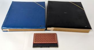 Two extensive autograph albums with signatures and letters from politicians, astronauts, actors