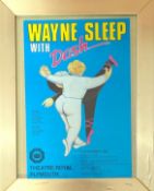 A Beryl Cook 'Wayne Sleep with Dash' poster from the Theatre Royal Plymouth 1982, framed and glazed