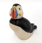 Suzie Marsh puffin sculpture, edition 4/75, signed and stamped on base, height approx. 23cm.