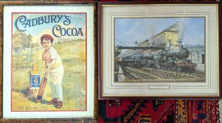 A Cadbury's Cocoa 'Absolute Pure Not Beaten' poster, framed and glazed
