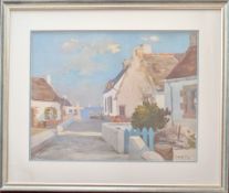 A print of Raymond Wintz's (French, 1884-1956) 'The Road to the Sea', framed and glazed