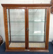 John Hill & Son advertisement cabinet with glass shelves, 'John Hill & Son, Tudno Cake Factory,