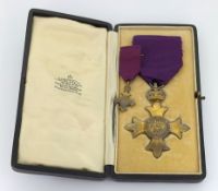 An OBE medal possibly awarded to Plymouth Town Clerk Sir Colin Campbell, hallmarked London 1918