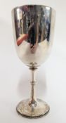 An Edward VII silver goblet, hallmarked London 1906, total weight approx. 7.8 oz.