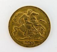 Edward VII half sovereign, dated 1903.