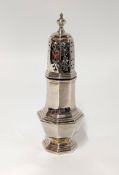 A George V Mappin & Webb sugar caster, height 19cm, 5.20oz.