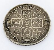 A collection of eight half crowns, including George I silver half crown dated 1717