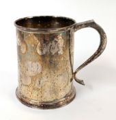 A 20th century silver tankard, maker Alexander Clark & Co Ltd, hallmarked Sheffield 1968