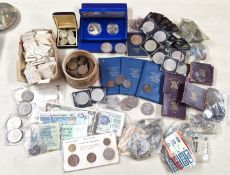 A collection of antique, foreign, and collectors coins, to include a Philip II Netherlands copper