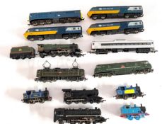A mixed collection including Tri-ang Princess Elizabeth locomotive, numbered 46201, Trix OO gauge