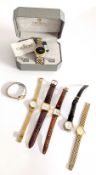 A 9ct gold cased Cyma ladies wristwatch, purchased in 1965 together with other dress watches