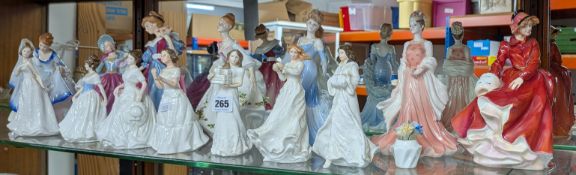 Royal Doulton, a collection of twelve Lady's to include Harmony, Melody, Autumn Breeze etc