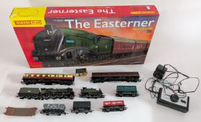 Hornby TT:120 'The Easterner' electric train set, boxed together with OO gauge 'Helmingham Hall'