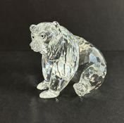 Swarovski Crystal Glass, Grizzly, boxed.