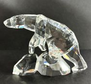 Swarovski Crystal Glass, Polar Bear - Nanuc, boxed.