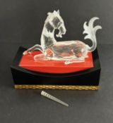 Swarovski Crystal Glass, Annual Edition - Fabulous Creatures - The Unicorn 1996, with stand,