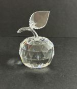 Swarovski Crystal Glass, Apple, boxed.