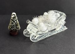 Swarovski Crystal Glass, Sleigh, boxed.