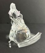 Swarovski Crystal Glass, Cinderella with Slipper, boxed.