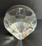 Swarovski Crystal Glass, Vase - Shell, boxed.