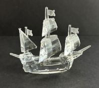 Swarovski Crystal Glass, Santan Maria, boxed.