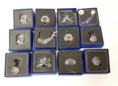 Swarovski Crystal Glass, a collection including SCS Wild Flower, 2012 Joining gift - Artic Flower,