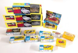Small collection of Corgi Toys including three Special Agent 007 Astin Martin D.B.5, Corgi Ghia 5000
