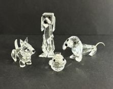 Swarovski Crystal Glass, Chik, Dog, Terrier etc, boxed (terrier not correct box).