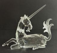 Swarovski Crystal Glass, Annual Edition - Fabulous Creatures - The Unicorn - 1996, boxed.