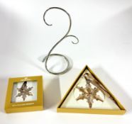 Swarovski Crystal Glass, SCS Christmas ornament - 2015 - stand, boxed.