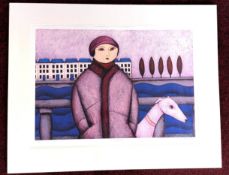 Paine Proffitt (B.1972) limited edition print 'Rive Gauche' edition 61/195, signed, unframed,