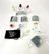 Swarovski Crystal Glass, a collection of various Tulips including display stands etc (not all in