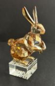 Swarovski Crystal Glass, Chinese Zodiac - Rabbit - 2011 (1st Generation), boxed.